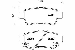 Klocki Hamulcowe Honda Tył Odyssey 2,4-3,5 02- Z C