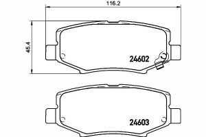 Klocki Hamulcowe Jeep Tył Wrangler Cherokee 07- Te