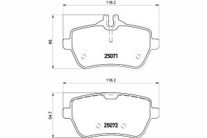 Klocki Hamulcowe Mercedes Tył R231 Sl 3,0-4,7 12-