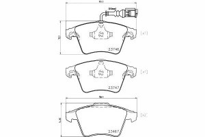Klocki Hamulcowe Vw Przód T5 03- 17 Textar