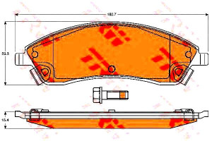Klocki Hamulcowe Cadillac Przód Srx 3,6 4,6 04-08