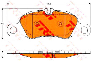 Klocki Hamulcowe Porsche Przód 911 08- Boxster 12-