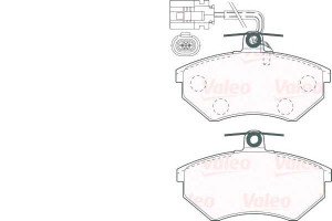 Klocki Hamulcowe Valeo 8e0698151b 8e0698151m