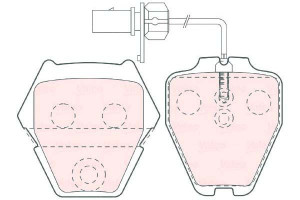 Klocki Hamulcowe Valeo 4b0698151d 4b0698151l 4b069
