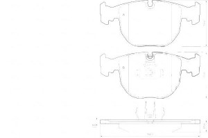 Klocki Hamulcowe Bmw 7 E38 94-01 740 A.b.s.