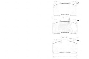 Klocki Hamulcowe Alfa Romeo 156 1.9jtd 16v 04-05 A