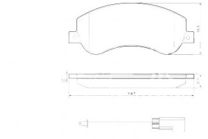 Klocki Hamulcowe Ford Transit 06- A.b.s.