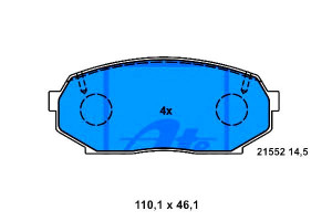 Klocki Hamulcowe Geo Storm Mazda Mx-5 I 1.6 05.90-