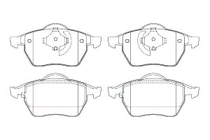 Klocki Hamulcowe Vw Przód A4 -99 Passat -99 1,8-2,