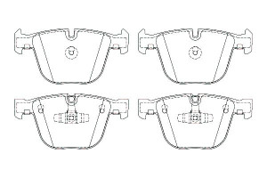 Klocki Hamulcowe Bmw Tył F01 F02 730-730 08- Breck