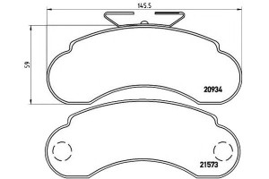 Klocki Hamulcowe Mercedes Mb100 91-96 Brembo