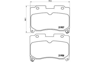 Klocki Hamulcowe Toyota Celica 94-99 Brembo