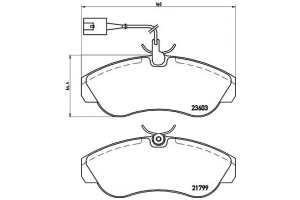 Klocki Hamulcowe Fiat Ducato 18 99-02 Brembo
