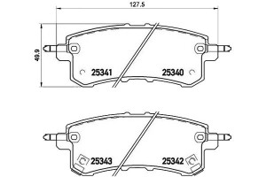 Klocki Hamulcowe Nissan Patrol Vi 10- Tył Brembo