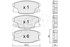 Klocki Hamulcowe Mitsubishi Canter 01- Cifam