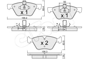 Klocki Hamulcowe Mercedes W211 E-klasa 03-09 Przód