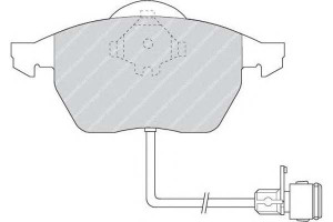 Klocki Hamulcowe (z Zamkiem) Audi 100 A6 A8 1.8-4.
