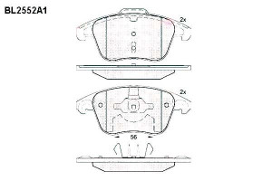 Klocki Hamulcowe Citroen C4 Ds4 19mm Wva24557 Kpl