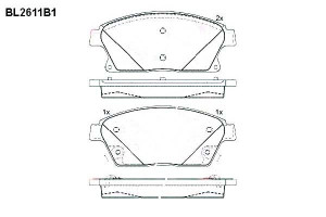 Klocki Hamulcowe Chevrolet Cruze Orlando Trax Opel