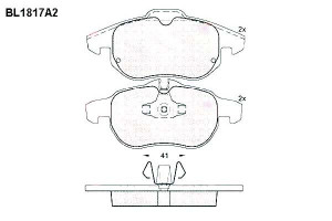 Klocki Hamulcowe Opel Astra Vectra Saab 9-3 20.6mm