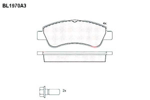 Klocki Hamulcowe Citroen C2 C3 C-elysee C4 Ds3 19m