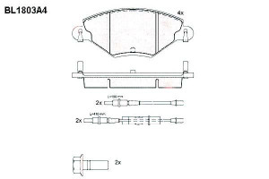 Klocki Hamulcowe Citroen C5 17.7mm Wva23277 Kpl Ft