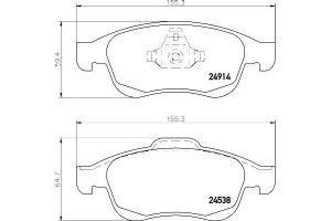 Klocki Hamulcowe Hella Pagid 410607115r 410605961r