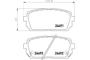 Klocki Hamulcowe Hella Pagid 583021de00 37621 Pad1
