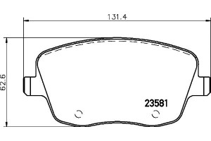 Klocki Hamulcowe Hella Pagid 6q0698151a