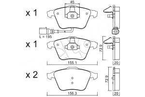 Klocki Hamulcowe Audi Tt 06- Czuj Metelli