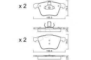 Klocki Hamulcowe Ford S-max 2,5st 06- Metelli