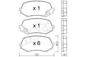 Klocki Hamulcowe Mitsubishi Canter 06- Metelli