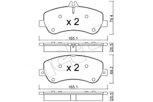 Klocki Hamulcowe Mercedes Glk X204 08- Metelli