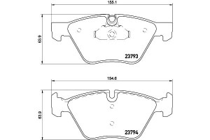 Klocki Hamulcowe Mintex 34116763618 34112339267 34