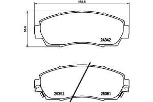 Klocki Hamulcowe Mintex 45022shja50 45022stka00 45