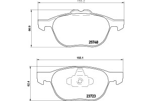 Klocki Hamulcowe Mintex 1797211 Cv612k021ba Pad198