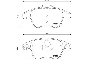 Klocki Hamulcowe Mintex 425362 425397 37599 Pad153