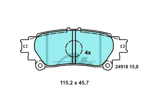 Klocki Hamulcowe Ceramiczne Lexus Is Ii Rx Toyota
