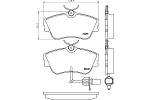 Klocki Hamulcowe Mintex 7d0698151b 7d0698151g