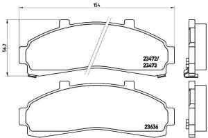 Klocki Hamulcowe Ford Explorer 91- Brembo
