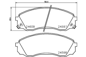 Klocki Hamulcowe Mintex 581014ha50 581014de00 3761