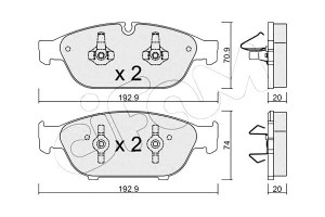 Klocki Hamulcowe Audi A6 11-18 Przód Cifam
