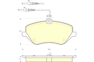 Klocki Hamulcowe Peugeot 407 03 04 Gr.17.7mm 4xczu
