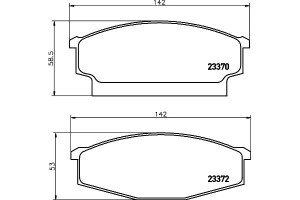 Klocki Hamulcowe Mintex 41060t6490 41060t7891 4106