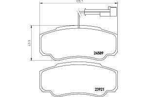 Klocki Hamulcowe Mintex D4060ma000 37666 Pad1554 1