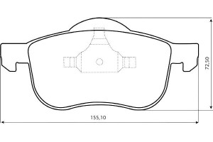 Klocki Hamulcowe Ceramiczne Volvo S60 I S70 S80 I