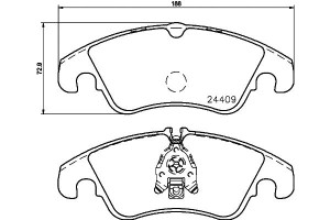 Klocki Hamulcowe Mintex 4g0698151d 4g0698151 8k069