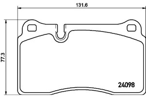 Klocki Hamulcowe Mintex 7l6698151g 7l6698151e 7l66