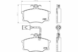 Klocki Hamulcowe P Alfa Romeo 164 2.0 87-98 Textar