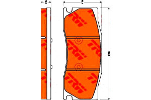Klocki Hamulcowe Jaguar Przód Xk 06-14 Xk 8 02-05